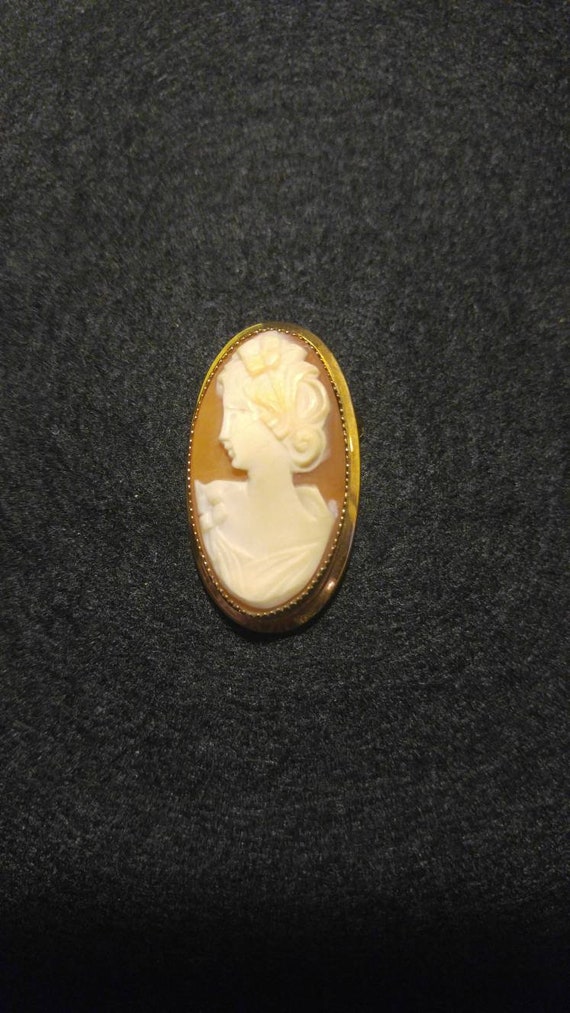 Vintage Catamore Cameo Brooch