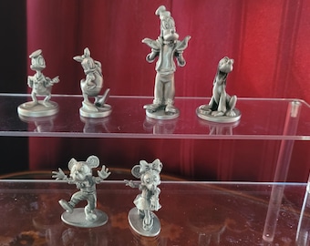 Circa 1970s Hudson Walt Disney Fine Pewter Figurines Set