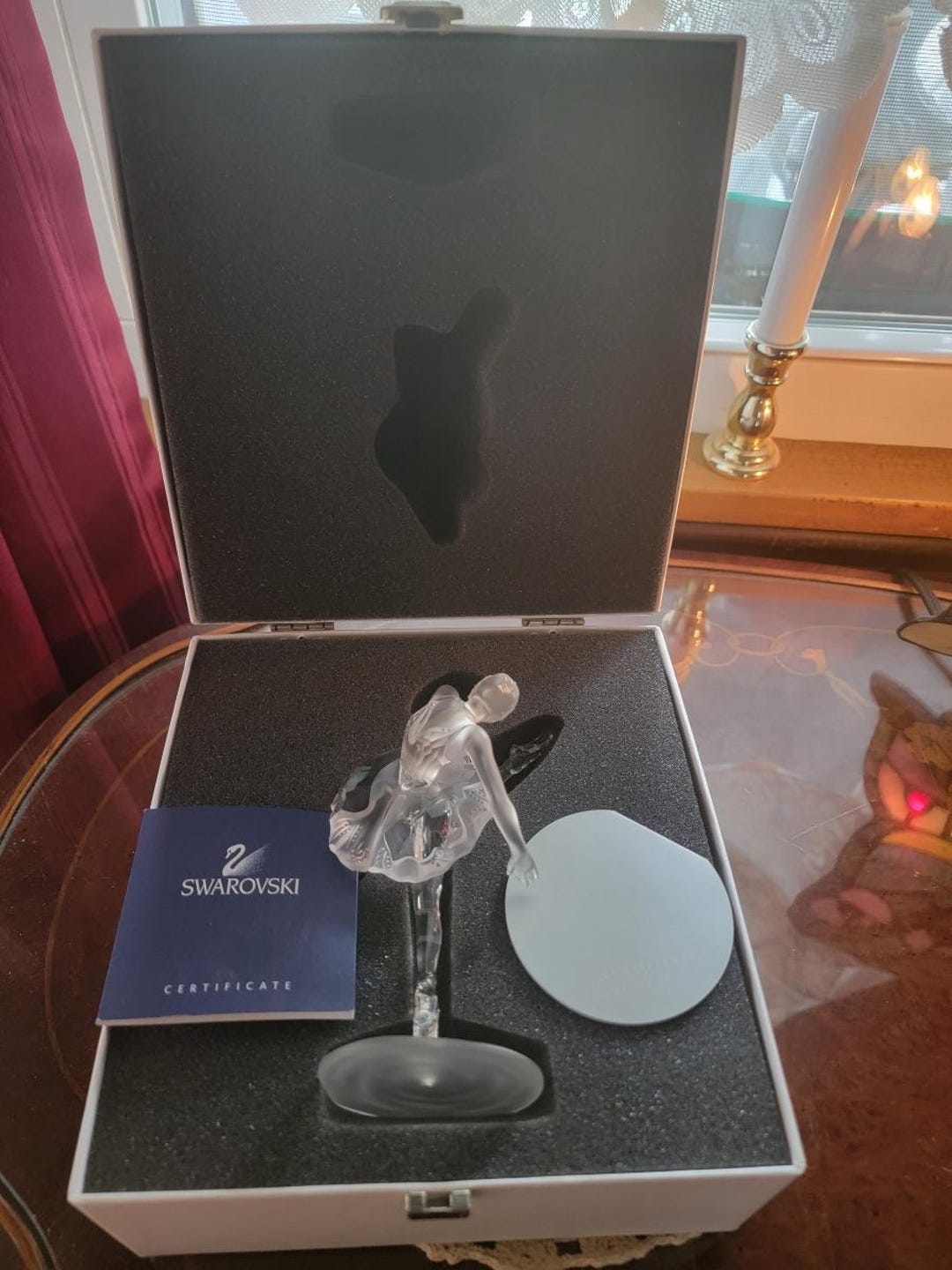 Swarovski Crystal Ballerina W/ Original Box and COA 1999 - Etsy