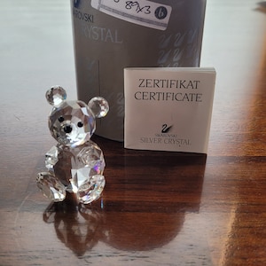 原画　「Grizzly」　B3サイズ SWAROVSKI ZOO Large Crystal Teddy Bear Figurine With Black