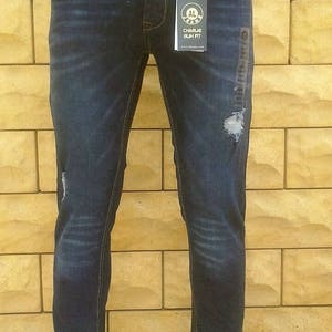 Men&#39;s Skinny Jeans - CHARLIE - Dark Blue