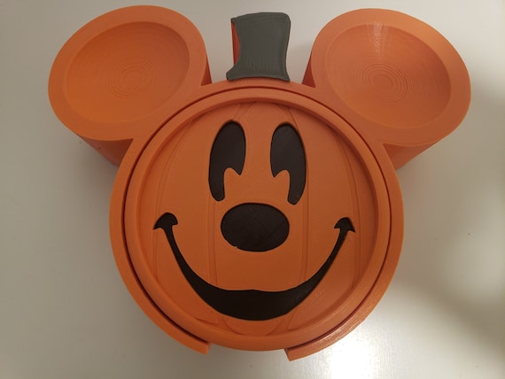 Fall Mickey Mouse Coaster, Crochet Coasters, Mickey Mouse Coaster