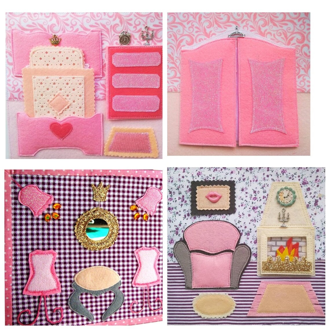 Children's Quiet book complete Dollhouse with felt paper Etsy