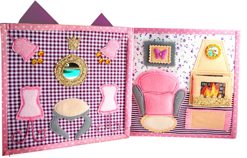 Children's Quiet book complete Dollhouse with felt Etsy