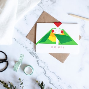 Karta pop-up Love Birds - Kocham Cię