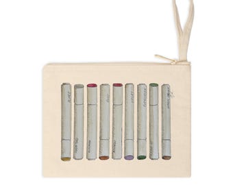 Art Supplies Zipper Pouch - markers