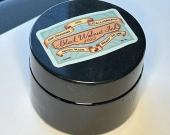 Handmade Black Walnut Ink 1 oz jar