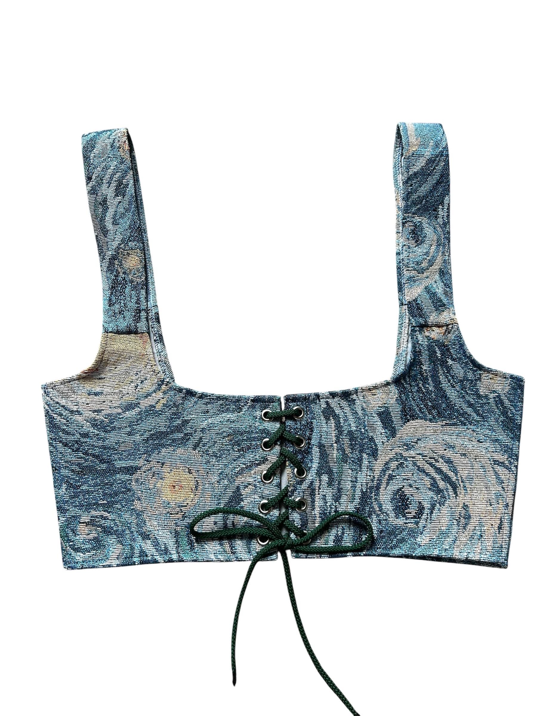 Blue Lace Corset Belt - Etsy display picture 2