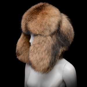 Genuine Massive Raccoon Fur Handmade Trapper Aviator Posh Bomber Style Unisex Hat