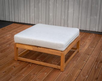 AGORA® Premium porseleingrijs canvas aangepast formaat kussen Buitenhoezen Hoezen