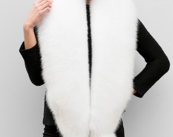 Sneeuwwitje Shadow Fox Fur Fancy Stole Boa Sjaal Wrap Polsbandjes Warmers