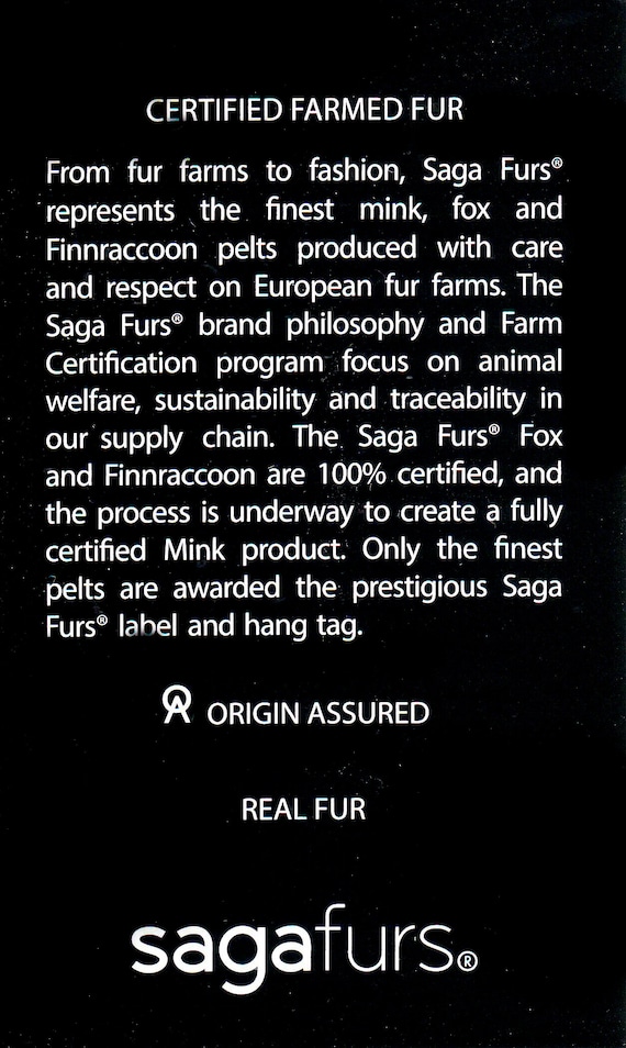 Saga Furs Arctic Snow White Fox Fur Cuffs Arms Warmers Wristbands