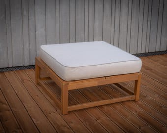 AGORA® Premium dubbele biezen zandbruin canvas aangepast formaat kussen Buitenhoezen Hoezen