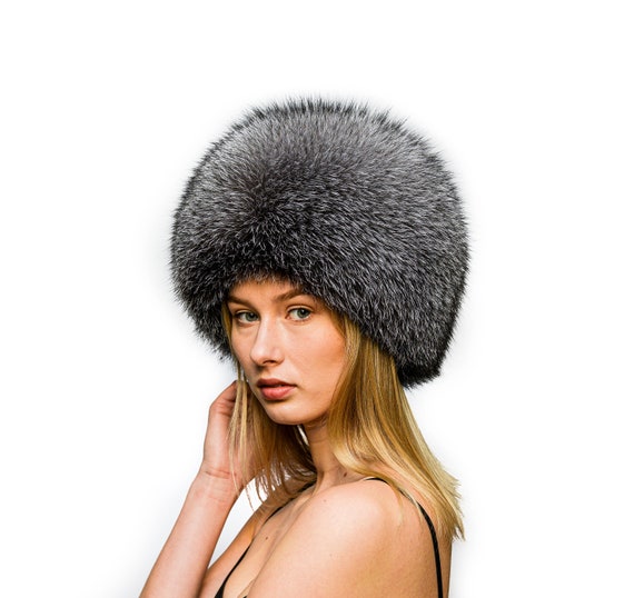Ultra-plush black full-fur Cossack-style beanie hat Amazon.com: AMTFBY Women main image 4