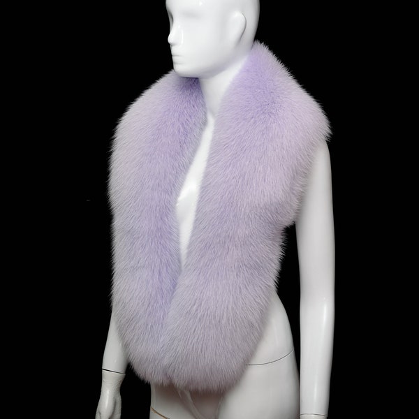 over the shoulder fur shawl