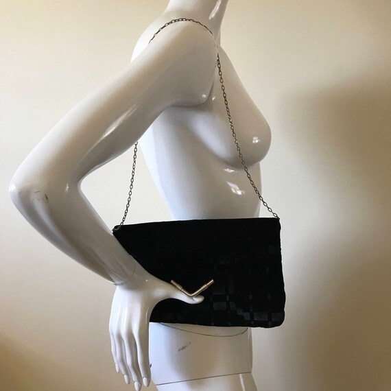 Vintage Harry Levine USA Evening Bag Clutch Velve… - image 9