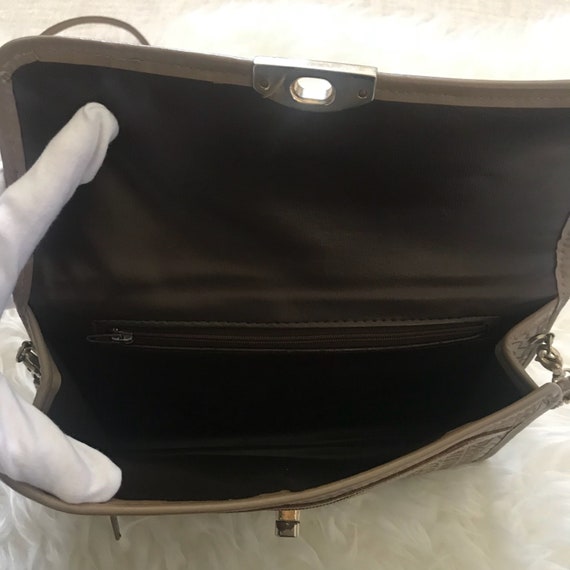 Vintage Pierre Cardin Shoulder Bag Purse in Brown… - image 3
