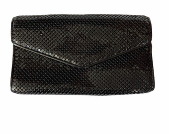 Whiting & Davis Vintage Black Mesh Evening Clutch