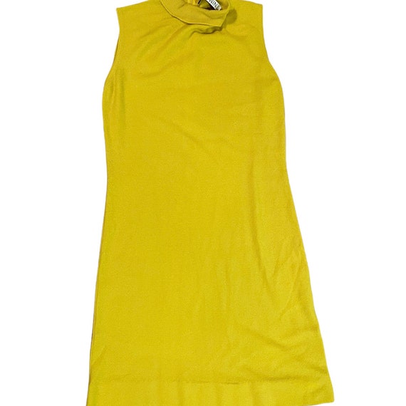 Vintage I Magnin Yellow Cashmere Dress - image 8