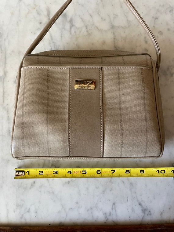 Liz Claiborne Vintage Monogram Crossbody Purse 19… - image 8