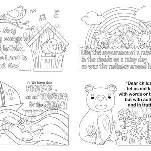 Kinder, Bibelvers Karten Kinder Schrift Postkarten, Gott, Religiöse Karten, Dankeskarten, Christlich, Malseiten, Malkarten