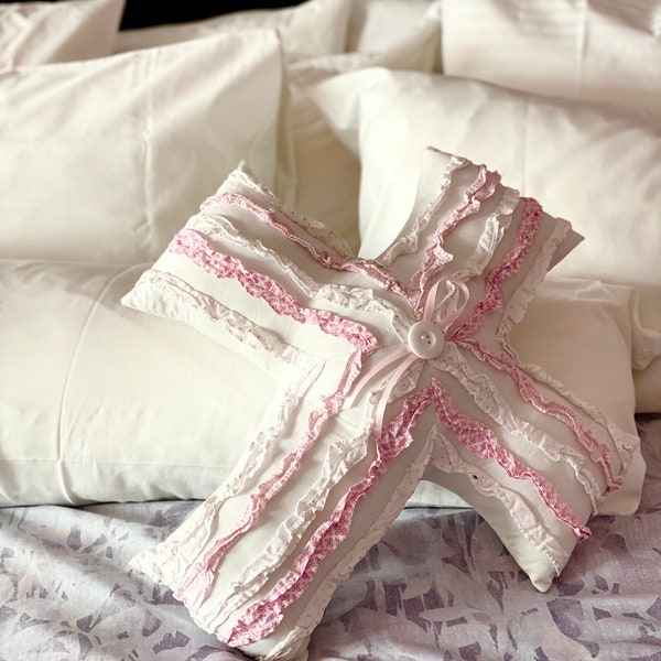 Cross Pillow Etsy