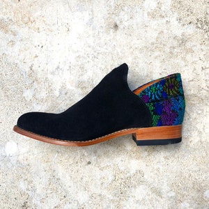 Sara-Ankle Boots, Leather Boots, Women Boots, Handmade in Guatemala, Fall Boots, Casual Style, Black Suede Boots