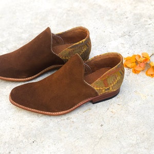 Deja-Ankle Boots, Leather Boots, Women Boots, Handmade Boots from Guatemala, Fall Boots, Casual Style, Brown Suede Boots