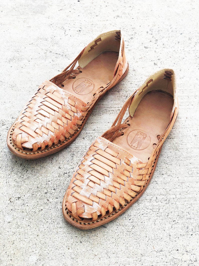 Sandali Ikat Tribal-Huarache, sandali da donna, sandali estivi, sandali in pelle, Huarache da donna, sandali boho immagine 2