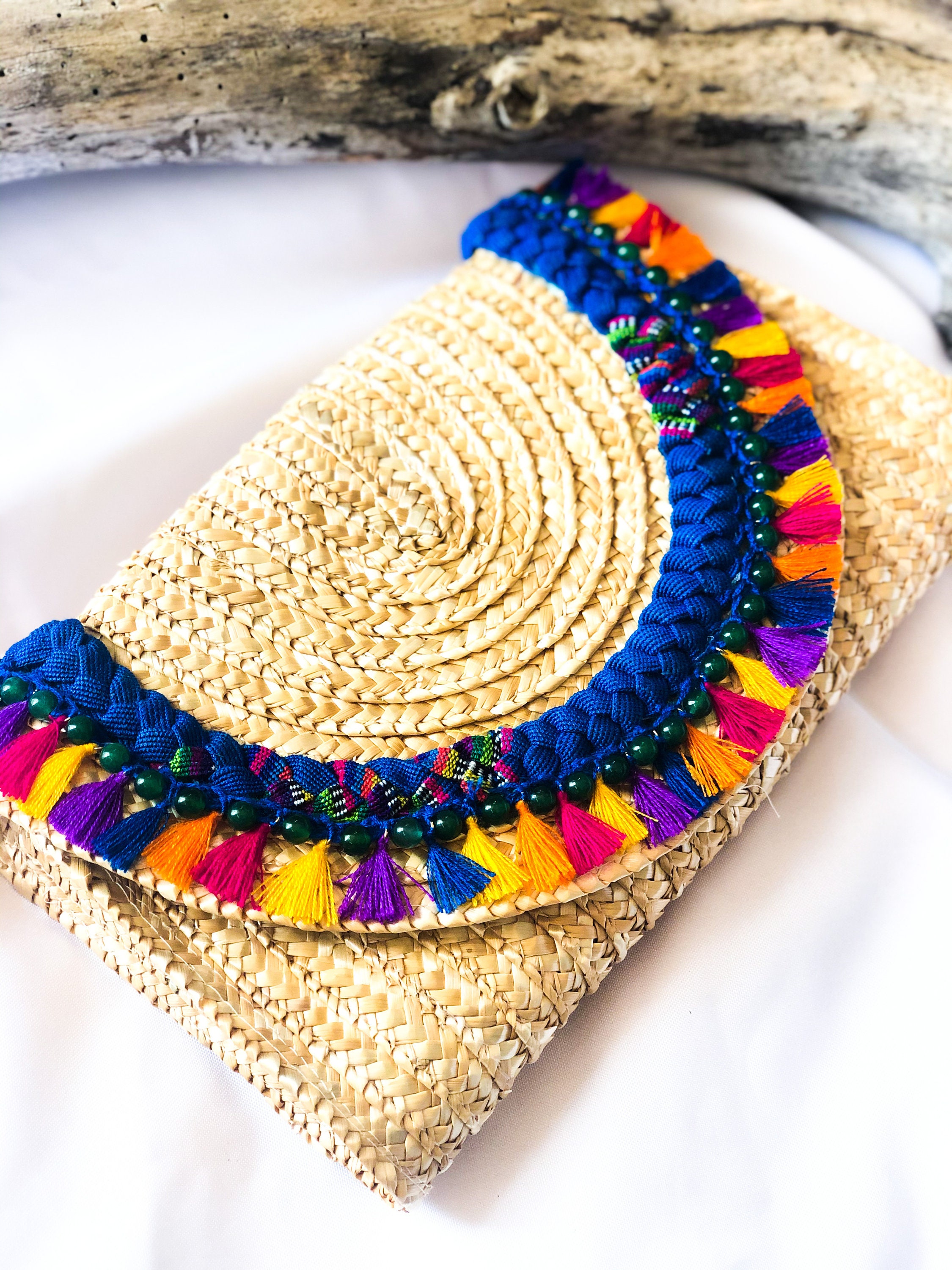 POLYGON CLUTCH WITH TASSEL ECHOES OF ERHU