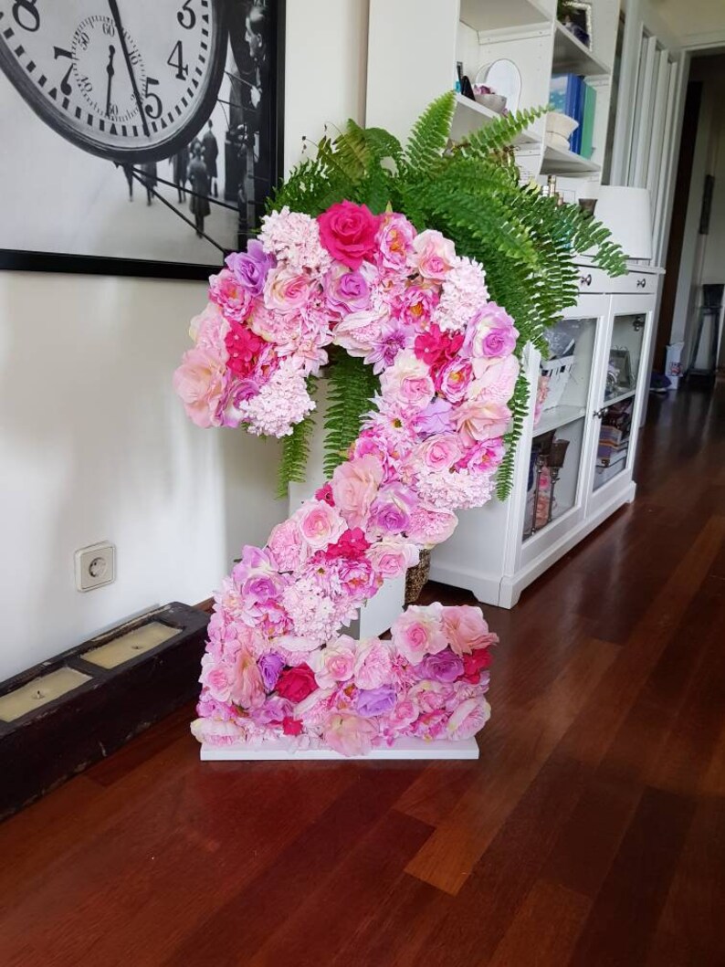 35 flower number giant floral number with a matching Etsy
