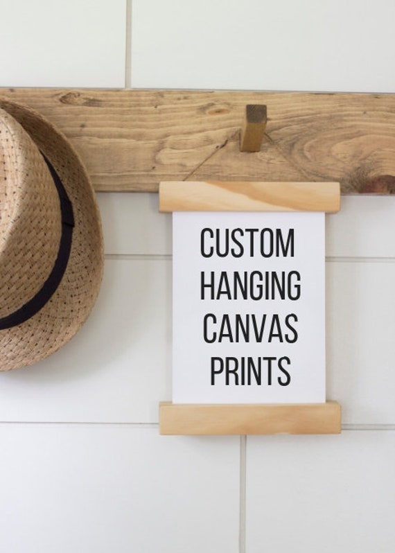 printing service custom hanging