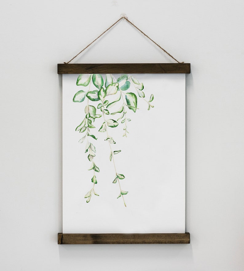 Vines Set of 3 Greenery Hanging Canvas Poster Botanical | Etsy