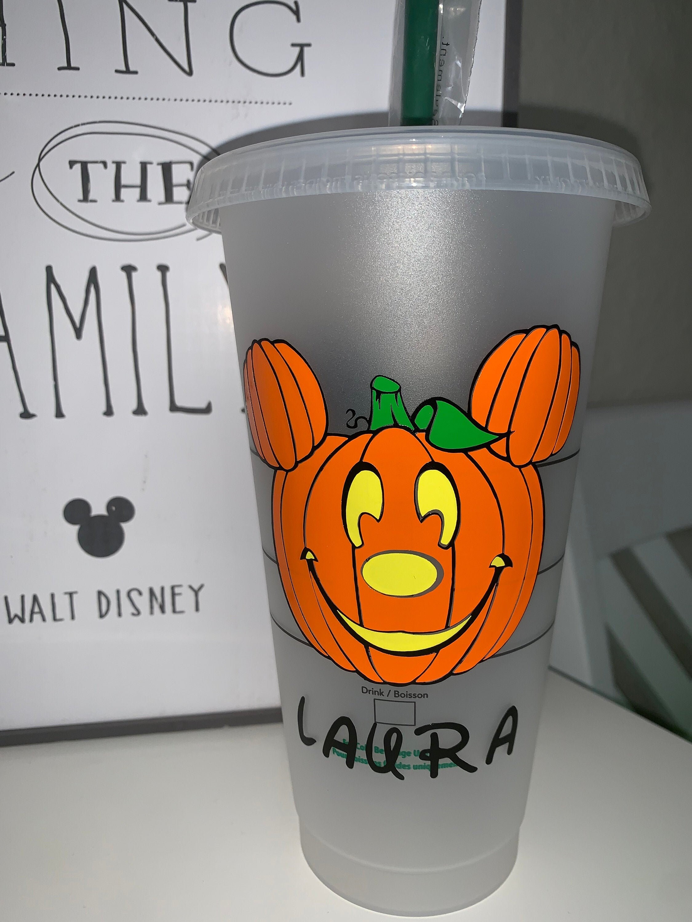 Disney Inspired Halloween Starbucks Cup Halloween Starbucks Etsy