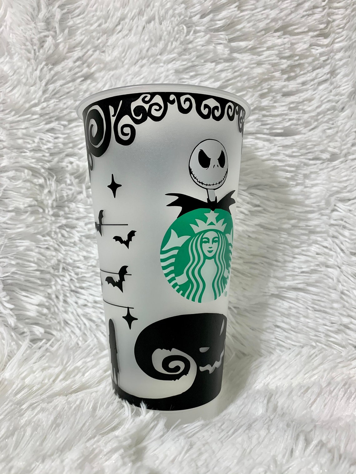 Nightmare Before Christmas Inspired Full Wrap Starbucks Cup Etsy
