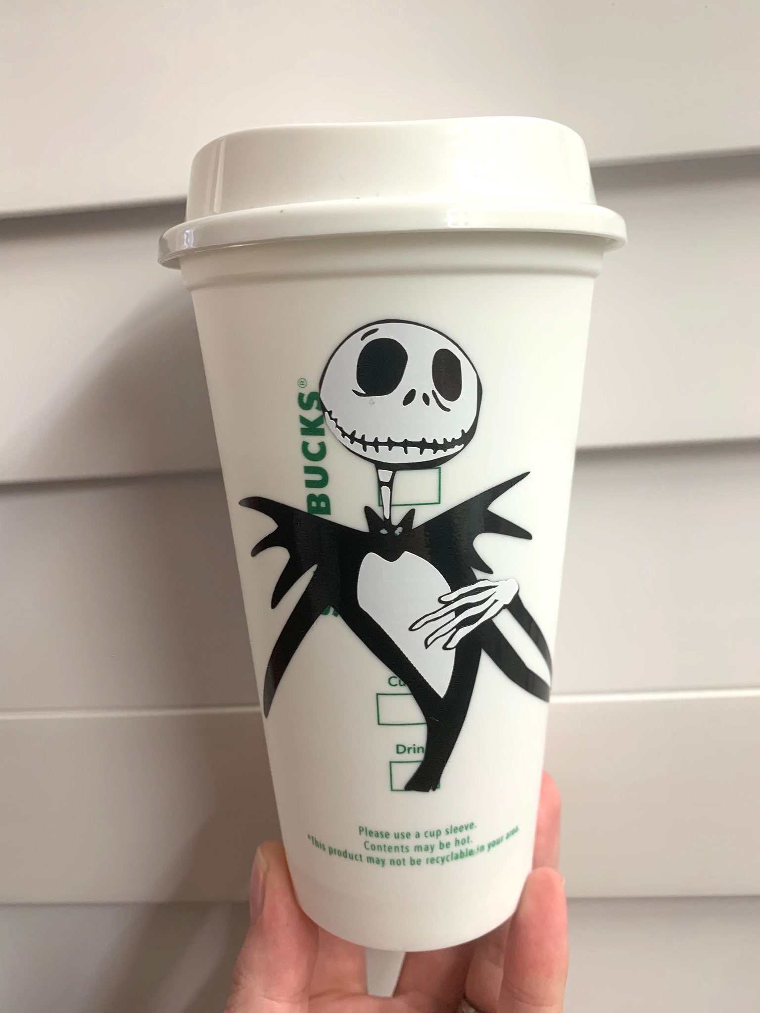 Nightmare Before Christmas Inspired Starbucks Cup Cold Cup | Etsy