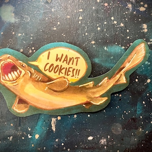 Cookie Cutter Shark Sticker Matte Waterproof Sticker 3.5 inch