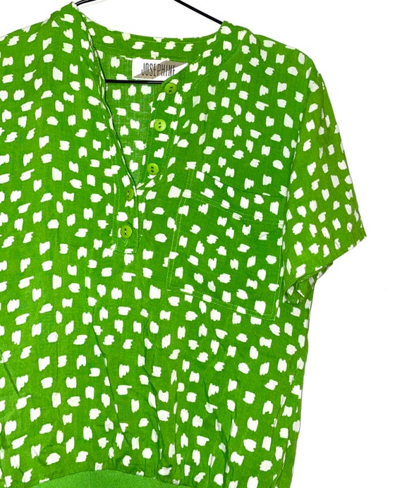 Vintage Lime Abstract Shirt - Retro Trendy Lime Gr