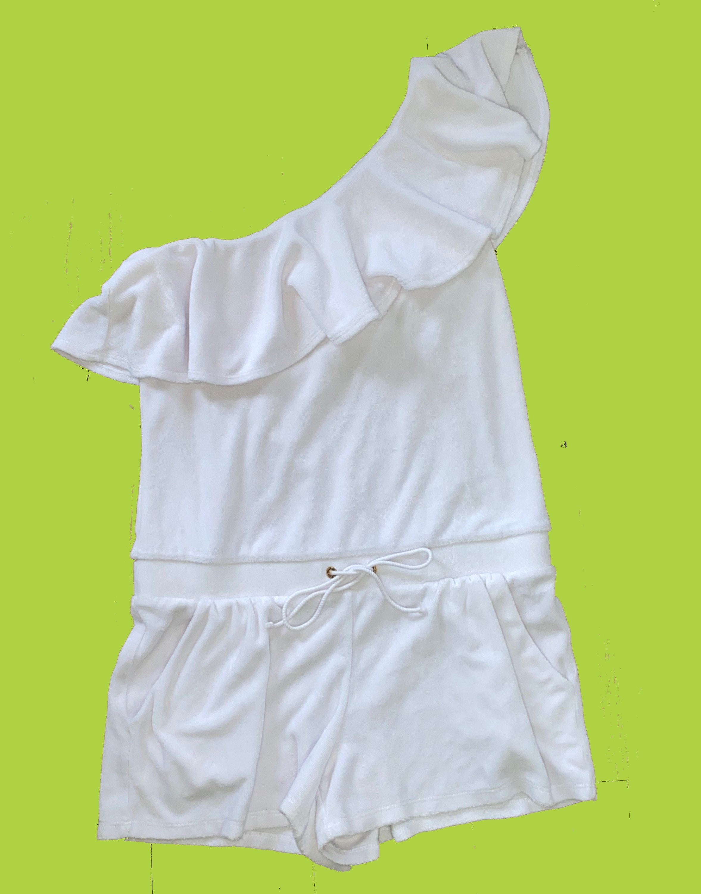 00s y2k JUICY COUTURE パイル ハート柄 セットアップ 白 2 - 4 | 2000s running