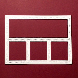 8 Frame Cardstock Paper Die Cuts - Card topper, Scrapbooking, Card Making