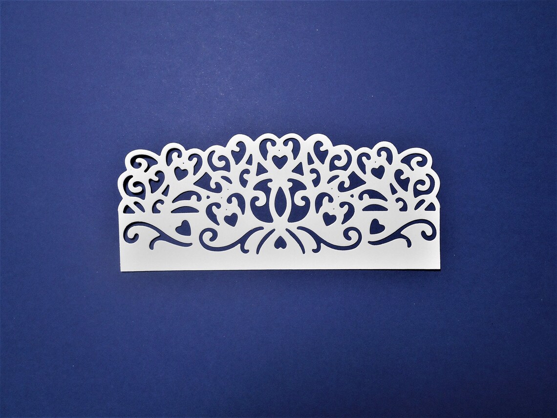 Paper Lace Die Cuts Cardstock Paper Card Topper Scrapbooking Etsy