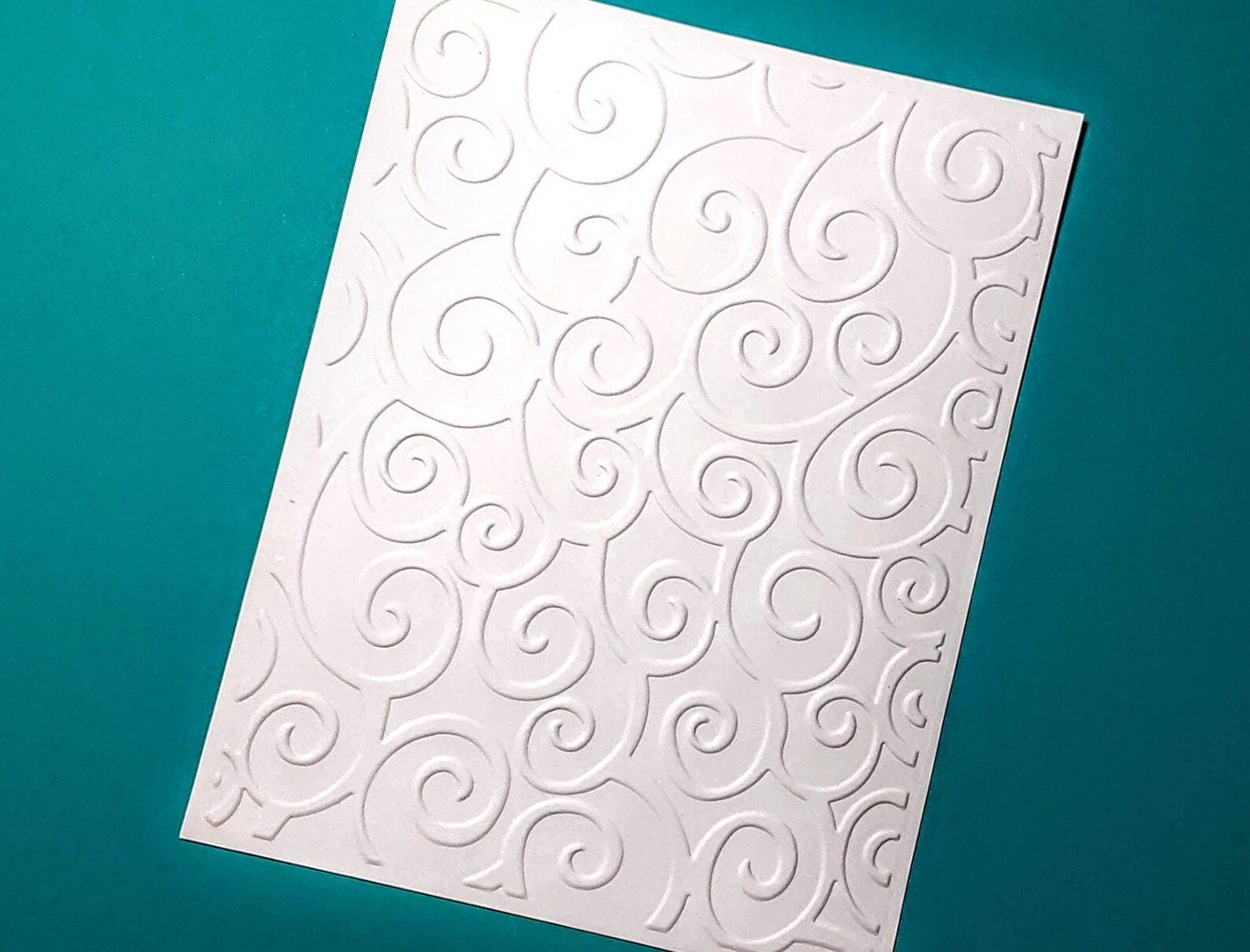 8 Embossed Swirls Card Front Card Topper Cardstock Paper Etsy