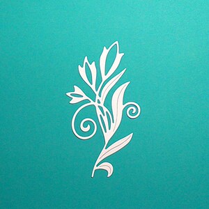 10 Floral Paper Die Cuts Card Making, Scrapbooking Embellishments
