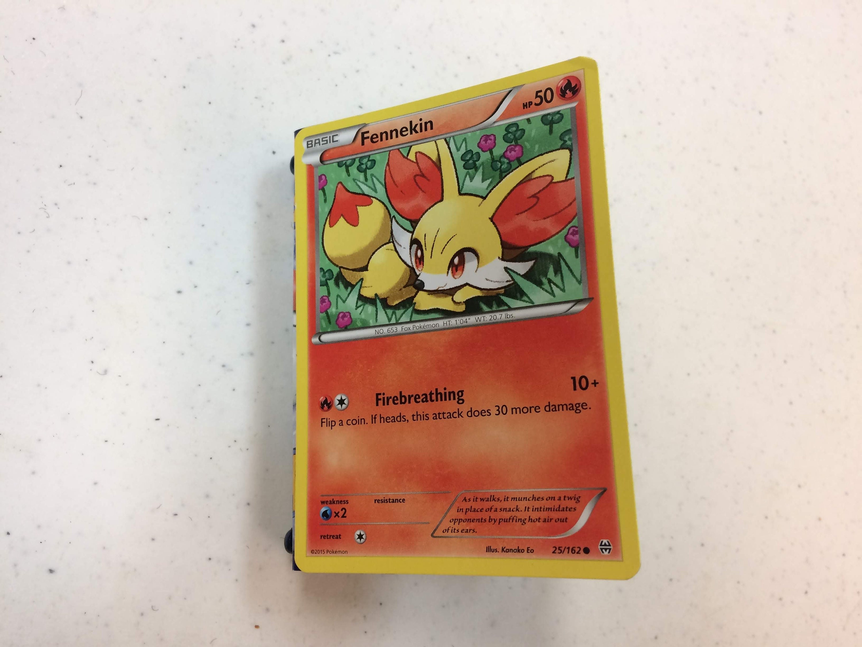 fennekin holographic pokemon card Fennekin - 14/25 Holo Rare main image 0