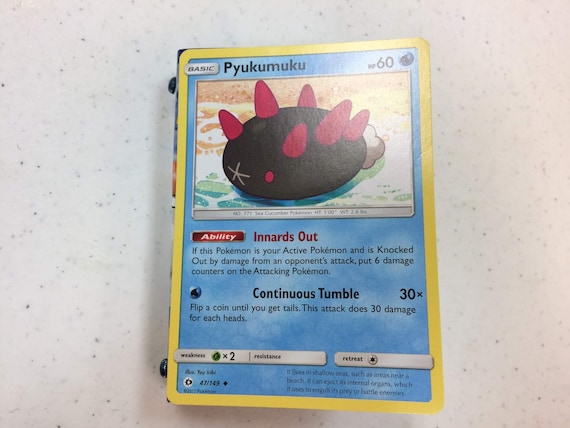 pyukumuku pokemon card value Reverse - Unbroken Bonds Pokmon 53/214 You cant use more than 1 Pitch a Pyukumuku Ability each turn Pyukumuku 47/149 Uncommon Sun &