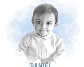 Personalized Digital Portrait Sketch Drawing