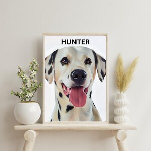 Pet Portrait Custom Pet Portrait Gift Custom Dog Memorial Gift For Pet