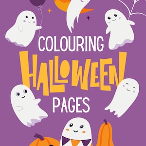 Halloween Colouring Book 10 Page Digital Download File