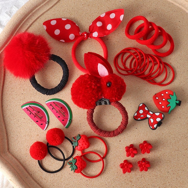 30 PCS/Box Wholesale Luxury Girls Cartoon Fruit Hair Rubber Band Children  Baby Elastic Hair Band for Girl Kids Hair Accessories - China Hair  Accessory and Fashion Accessory price