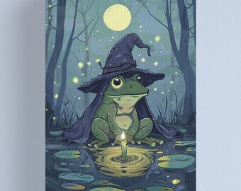 Mystical Frog Sorcerer | Wall Art | Printable Decor | Illustration | Digital Download